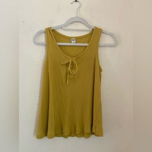 Old navy Mustard yellow tank top. Size medium.